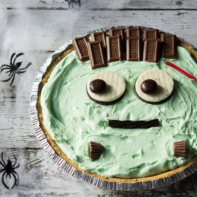 Pistachio Cream Frankenstein Pie