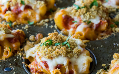 Mac and Cheese Pizza Cups