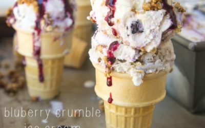 Blueberry Crumble Ice Cream