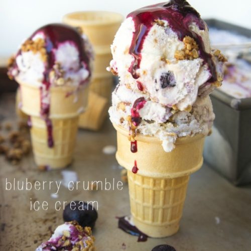 Blueberry Crumble Ice Cream