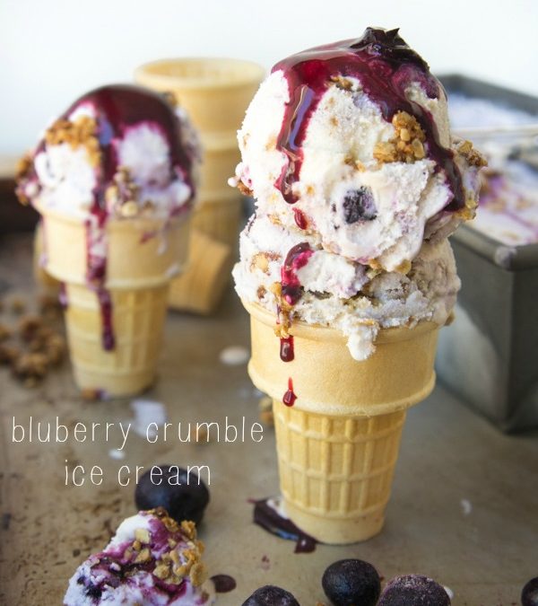 Blueberry Crumble Ice Cream