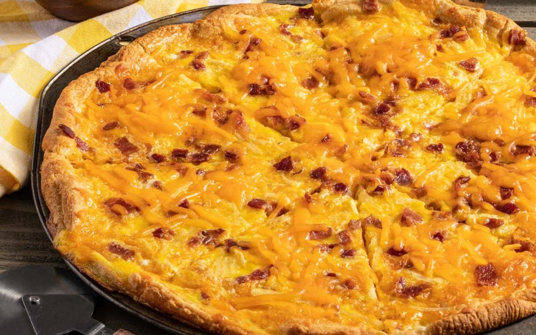 Bacon and Hashbrown Breakfast Pizza