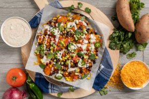 Sweet Potato Nachos overhead