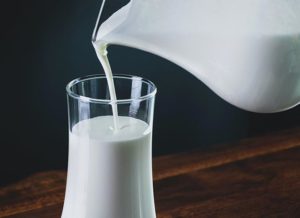 A pitcher of milk
