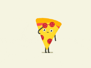 An animated image of a delicious pizza being sliced and served with a long, satisfying cheese pull. Real dairy provides a warm and stretchy finish to a classic meal shared with family and friends.