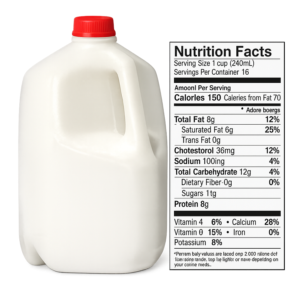 whole milk in schools
