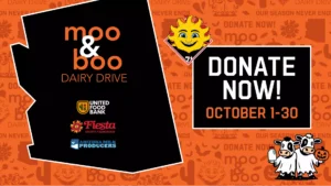 Fiesta Sports Foundation and Arizona Milk Producers Team Up for “Moo & Boo” Dairy Drive Benefiting United Food Bank